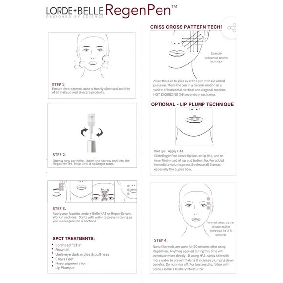 LORDE + BELLE THE VIRAL REGENPEN Non-invasive Facial Tool Device New $299 msrp - Picture 4 of 11